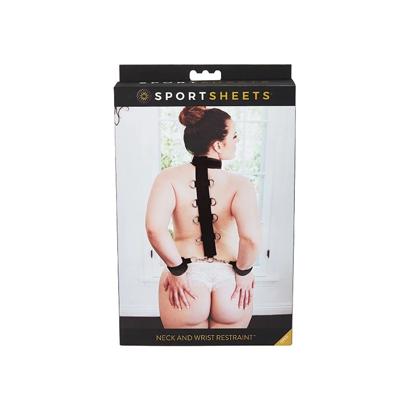 Obroża z kajdankami - Sportsheets Neck & Wrist Restraint